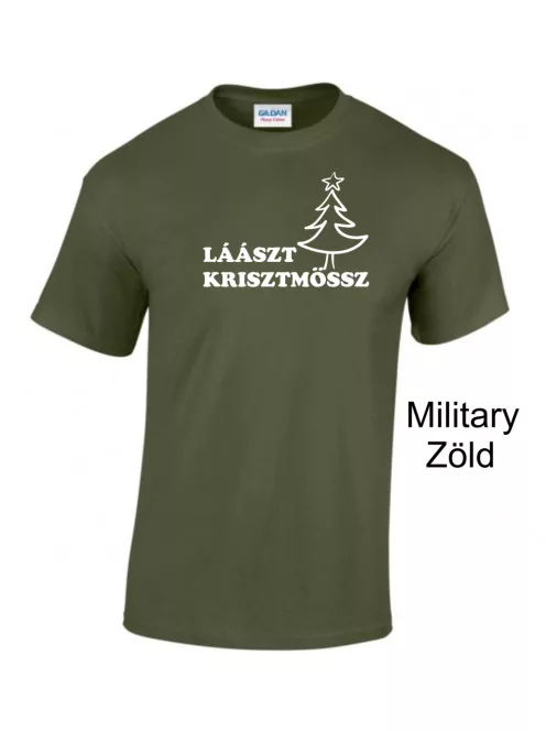 Laaszt Krisztmössz póló, vicces karácsonyi ajándék, Last Christmas póló, ünnepi póló