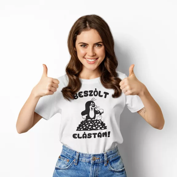 Vicces Kisvakond póló - beszólt elástam!