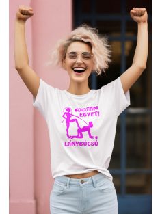 Lánybúcsú póló Fogtam Egyet! – Egyedi és vicces csapatpóló a menyasszony és barátnői számára
