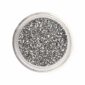 KiviArt Kozmetikai Csillámpor Silver KY01 - Ezüst Glitter Csillámtetováláshoz