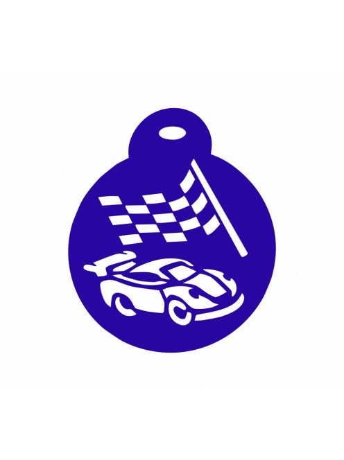 Sport car ang race flag facepaint stencil