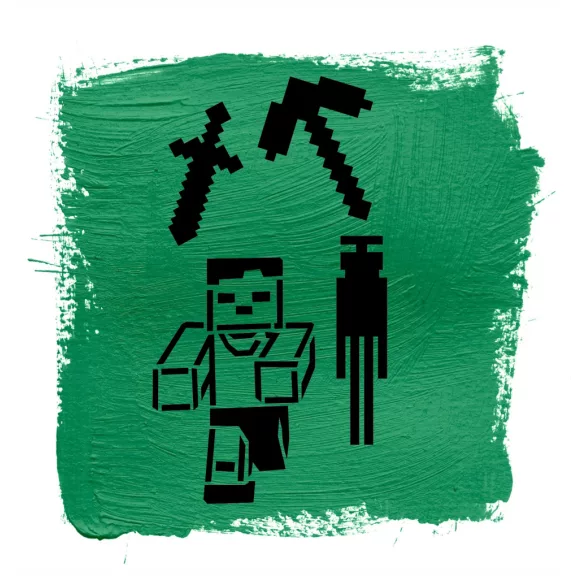 Arcfestő sablon - Minecraft