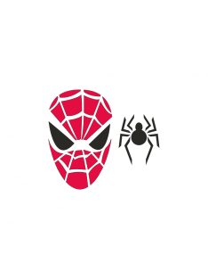 testfestő stencil pók