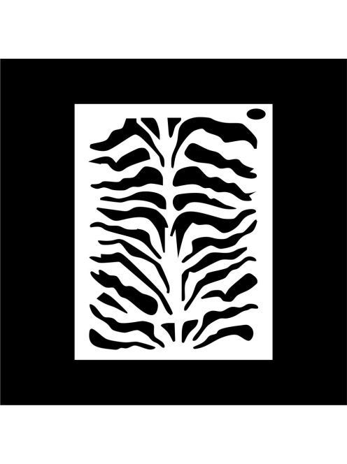 Arcfestő sablon - Zebra minta