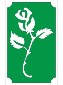 Virágos sablonok 8x5 cm