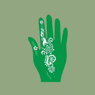 Henna testfestő sablonok, stencilek