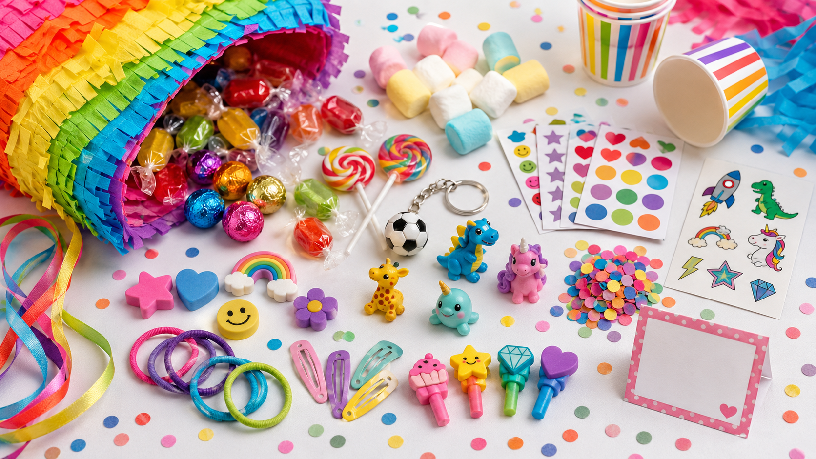 Piñata töltelékötletek cukorkákkal és apró meglepetésekkel